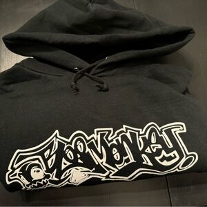 Black Graphic Hoodie